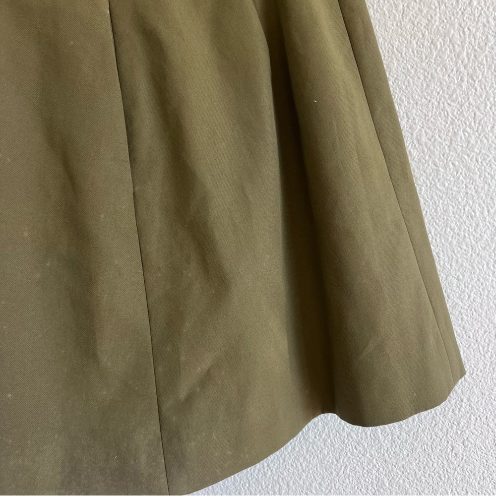 Jason Wu Miss Wu Women’s Olive Green Pleated Belted‎ Mini Skirt - Picture 10 of 16